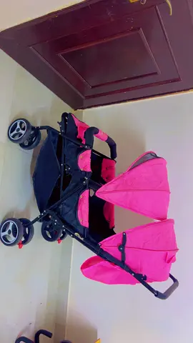 Double baby stroller PINK from turtees