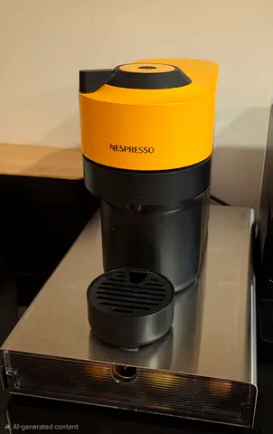 Nespresso Capsule Coffee Machine - Compact, Working + coffee pods tray.