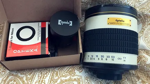 Opteka Mirror lens 500mm 1-6.3dg