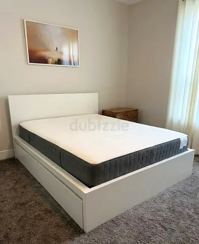 Ikea malm queen bed with ikea mattress