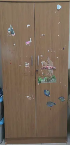 Used 2-door Wooden Wardrobe / Armoire - Good for Storage