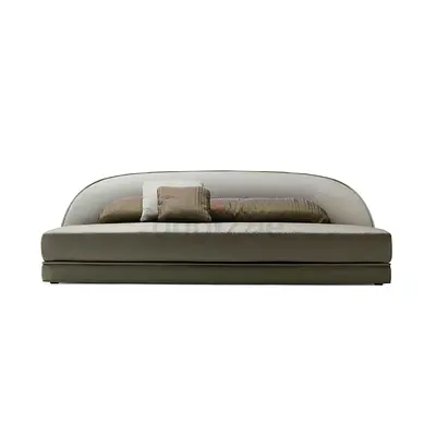 ANGELO CAPPELLINI Opera LUCILLE Contemporary Sofa three seater Italian leather L249 H82 D115 cm