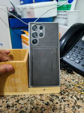 Samsung Galaxy S23 Ultra 512GB with Protective Leather Case - Good Condition