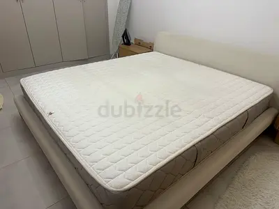 Queen size mattress - light beige