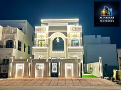 Architectural masterpiece for sale in Al Bahia | A miniature palace combining luxury and comfort | A