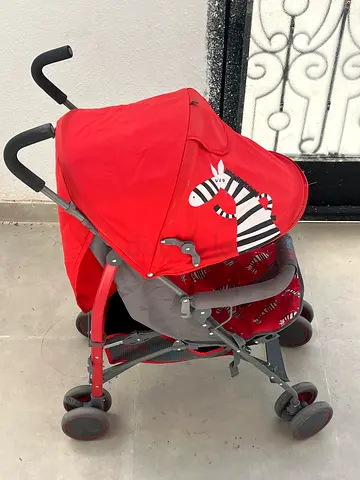 Lightweight Red Umbrella Stroller - Good Condition