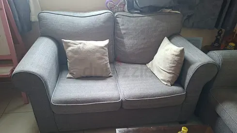 🛋️ Moving Out Sale – Fabric Sofa (Good Condition)