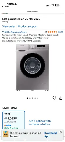Samsung Frontload Washing Machine for Sale