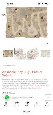 Washable Baby Play Rug - Path of Nature
