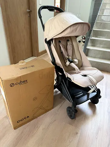 Lightweight beige Cybex stroller in good condition. Coya - cabin approved