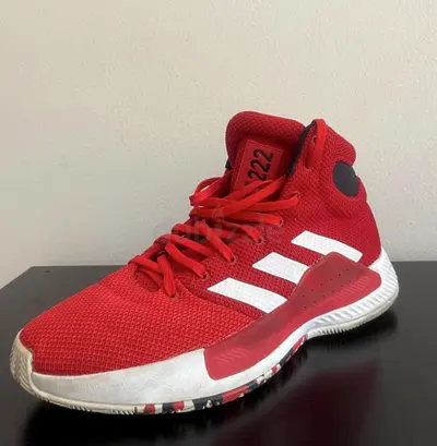 Adidas sneakers, black with red interior (single pair)