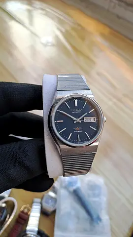 Vintage CITIZEN 4-038452smk Automatic stainless steel water resistant watch used watch strap After m