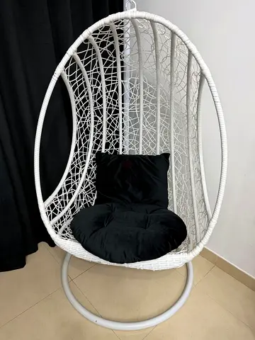 Swing Chair With Black Cushion