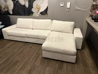 Ikea Kivik L shape four seat sofa white color
