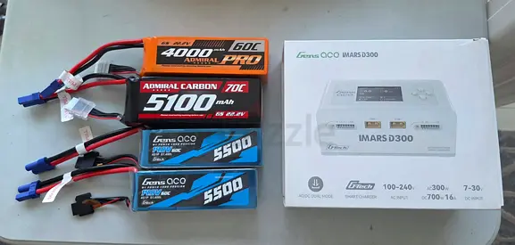 Lipo Batteries and Charger for saled
