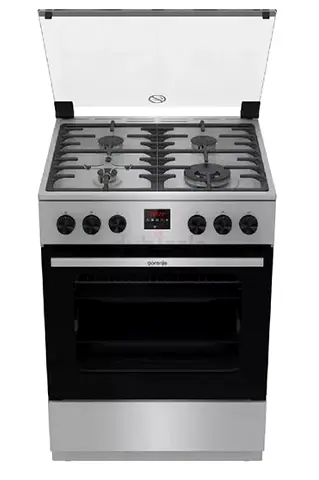 Stainless Steel 4-Burner Gas Cooker with Oven (Gorenje-style) - Good Condition