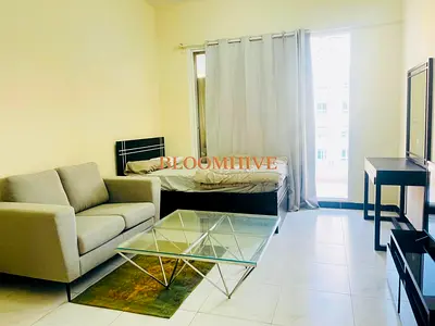 All Included: Fully Furnished Studio with Balcony , Pay in 12 Cheques