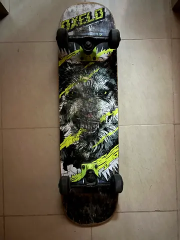 CHILDRENS SKATE MID500 WOLF GREEN 8 TO 12 YEARS OLD