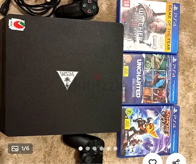 PS4 Slim 500GB + 2 controllers + Games
