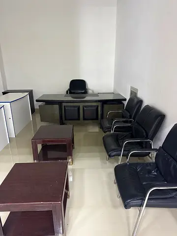 Used Office Desk Set with Chairs and Cabinets Everything In Photo For 800 Aed - Good Condition