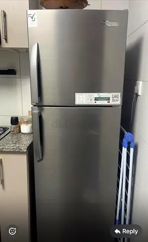 Used Top-Freezer Refrigerator - Stainless Steel, Good Condition