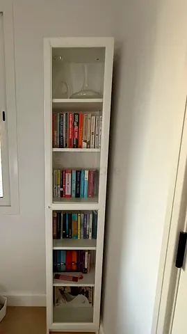 Billy bookshelf with glass doors x 2