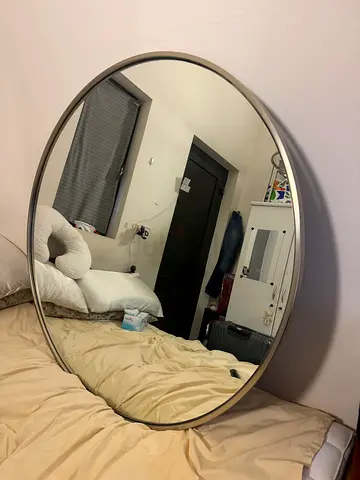 Luxury Williams Sanoma Big Size 122cm Metal Framed Round Mirror. Price 390