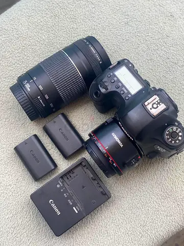 Canon EOS 6D 2 lenses 2 battery