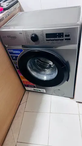 6kg Front Load Washing Machine - Silver, Good Working Condition