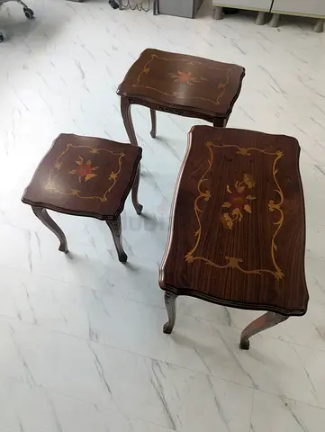 Italian, Furlan Alberto, decorative set of three tables