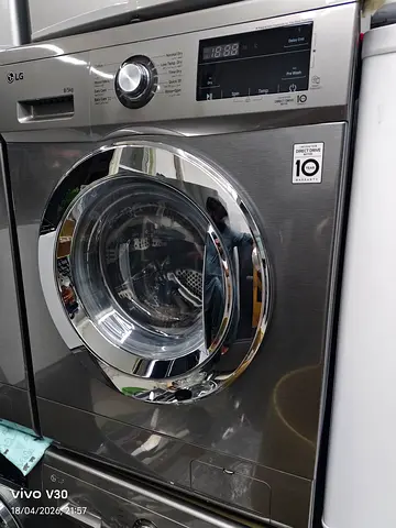 Free delivery LG Front Load 8 kg Washer 5 kg dryer, Stainless Steel - Good Condition