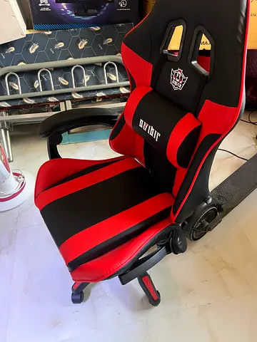 Red  Black Gaming Chair with Lumbar Support - Good Condition