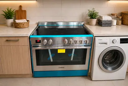 Free delivery Bosch series 8 Electric Cooker with dual fan- Stainless Steel, Good Condition
