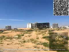 Land for sale, residential/commercial, corner plot on two streets in Ajman, Global area. Ownership a