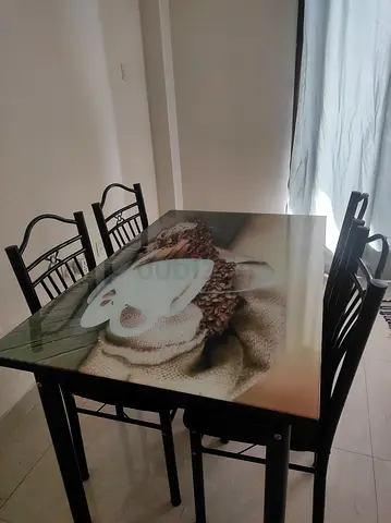 Dining table with chair