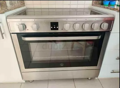 Hoover latest model electric ceramic 5 hobs stove oven fan cooking range 90x60 stove