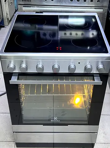 Electrolux latest model full electric ceramic 4 hobs oven fan cooking range 60x60 stove