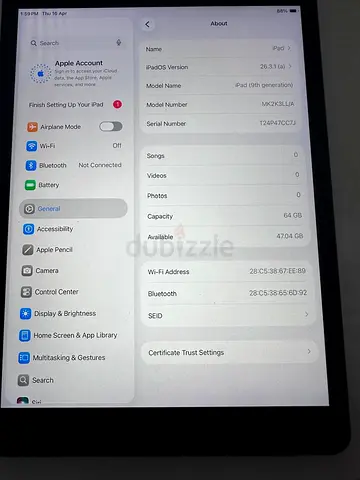 IPad 9th Gen (64 GB) normal use (black color with durable cover (anti shock) perfect for kid/school