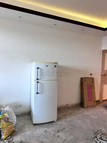 White Double-Door Refrigerator - Good Working Condition