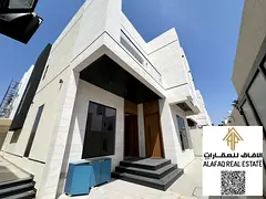 Furnished villa for rent in Al Bahia Ajman 5 master bedrooms majlis 2 living rooms prime location ne