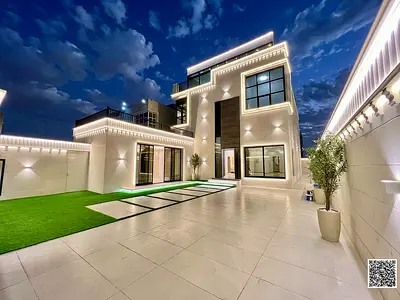 Villa for sale, a great opportunity to live in Ajman. The villa is ready to move in, with water, electricity, and air conditioning.
