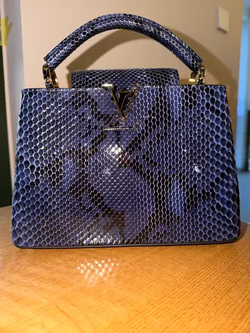 Louis Vuitton Capucines BB in Full Blue Python