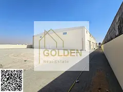 Fenced 6 Warehouses with Massive Open Yard &amp; Staff Accommodation | Umm Al Quwain