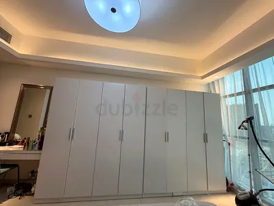 Spacious 8 Door Wardrobe for Sale – White – Great Condition