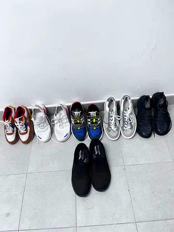 Bundle of 7  Casual Sneakers — Mixed Sizes and Styles