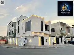 Villa (corner) for sale in Ajman | Al Yasmin area | Two floors and a roof | Freehold ownership | Pri