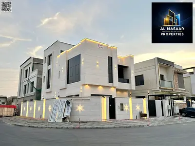 Villa (corner) for sale in Ajman | Al Yasmin area | Two floors and a roof | Freehold ownership | Price includes water, electricity and central air con