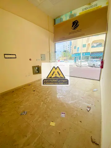 محل تجاري للإيجار السنوي في النخيل 1 عجمان، صف ثاني من كورنيش عجمان، يتميز بموقع حيوي يضمن حركة مستمرة، مناسب لمختلف الأنشطة التجارية.