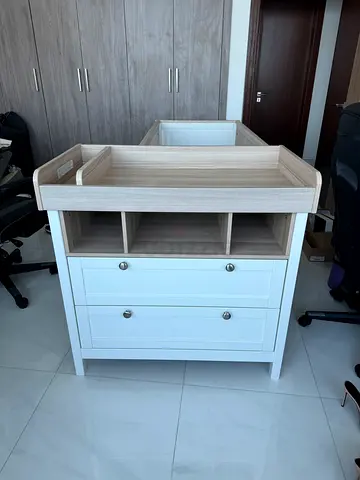 Mamas  Papas-Harwell Dresser Changer White/Oak