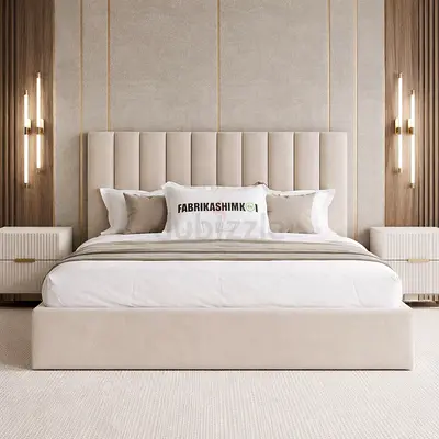 Stylish brand new Queen size bed with medical mattress Double bed Good Quality storage bed